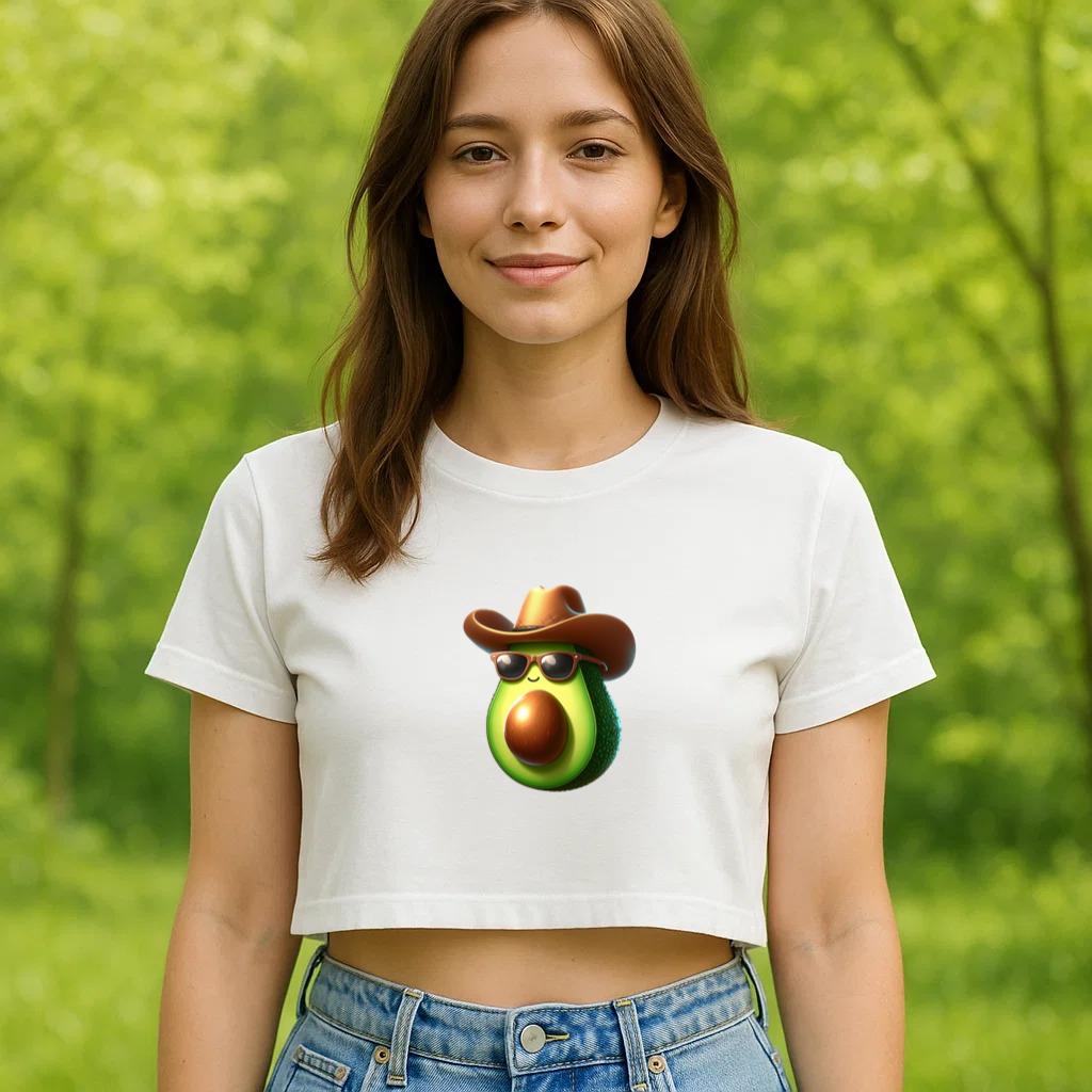 Lemon Vibrant Creative Croptop