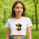 Lemon Vibrant Creative Croptop